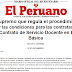 Decreto Supremo que regula el procedimiento, los requisitos y las condiciones para las contrataciones en el marco del Contrato de Servicio Docente en Educación Básica