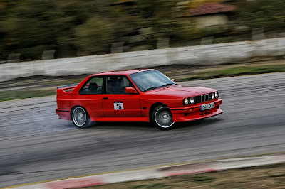 red BMW E30 M3