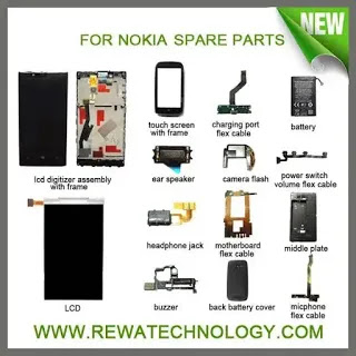 Nokia mobile spare parts with details mobile pcb diagram