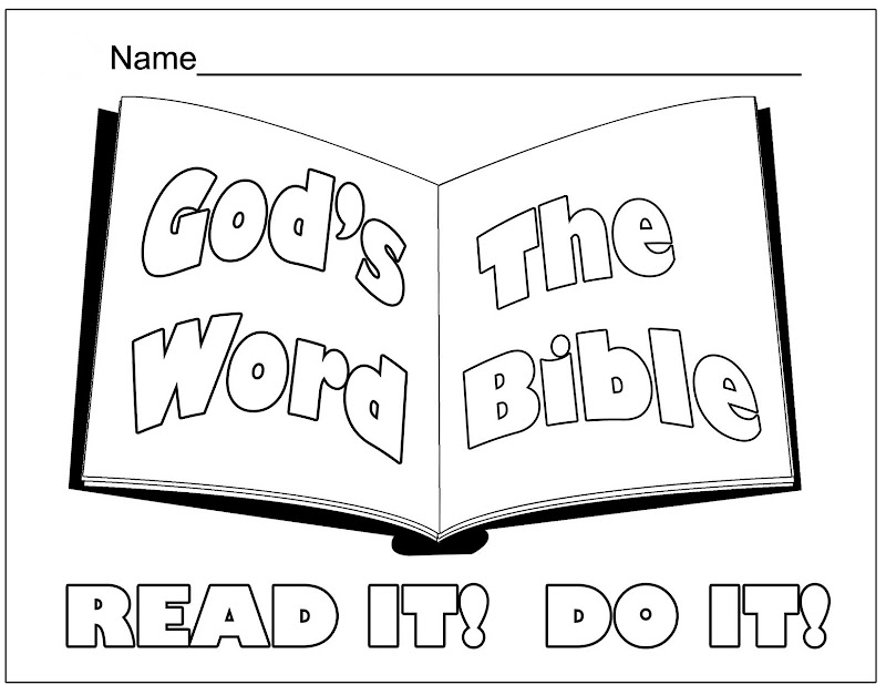 God´s the world bible coloring title=