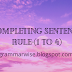 Completing sentences easy rules,1 to 4 | Mr.Grammar. 