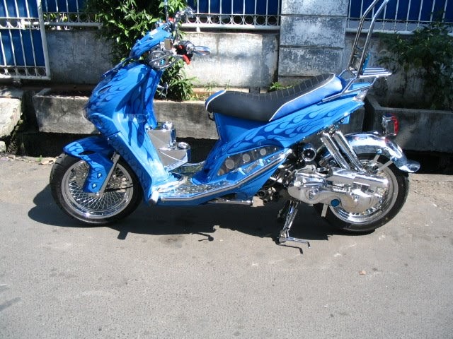  Modifikasi  JOK  MOTOR JOK  MIO  CHOPPER LOW RIDER