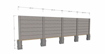 desain pagar rumah beton