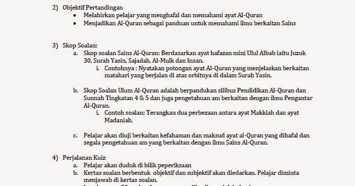 Contoh Soalan Pengetahuan Am Tingkatan 1 - Kuora 3