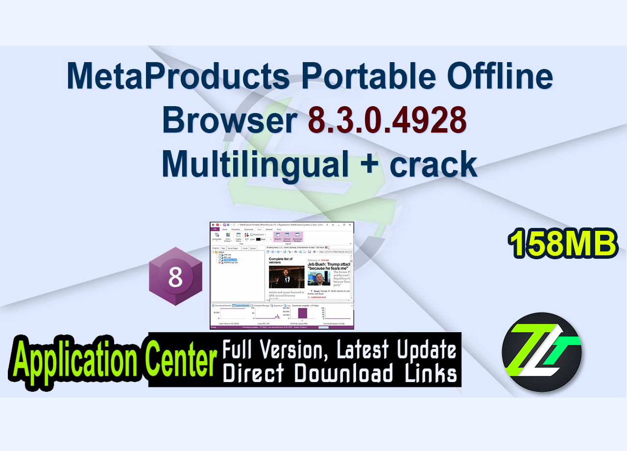 MetaProducts Portable Offline Browser 8.3.0.4928 Multilingual + crack