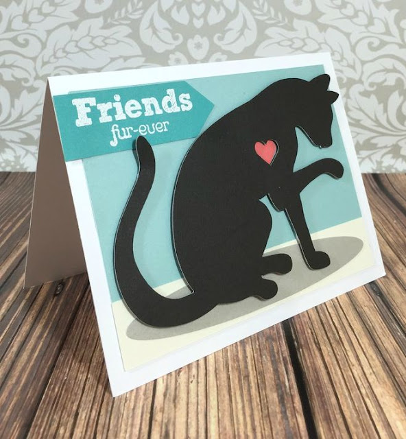 Cricut Artistry Kitty Cat card