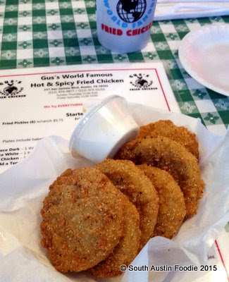 Gus's Fried Chicken -- fried green tomatoes