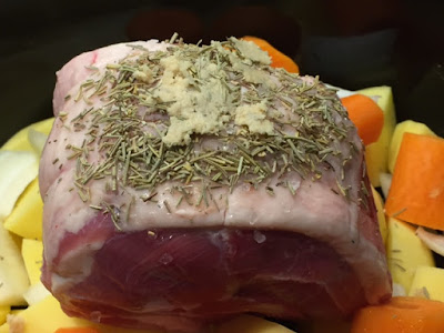 Slow Cooker Shoulder of Lamb ingredients close up