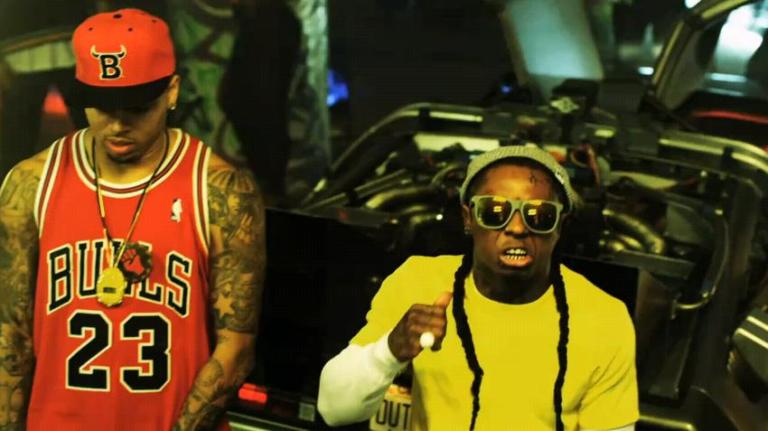 Lil Wayne & Chris Brown no clipe Look At Me Now