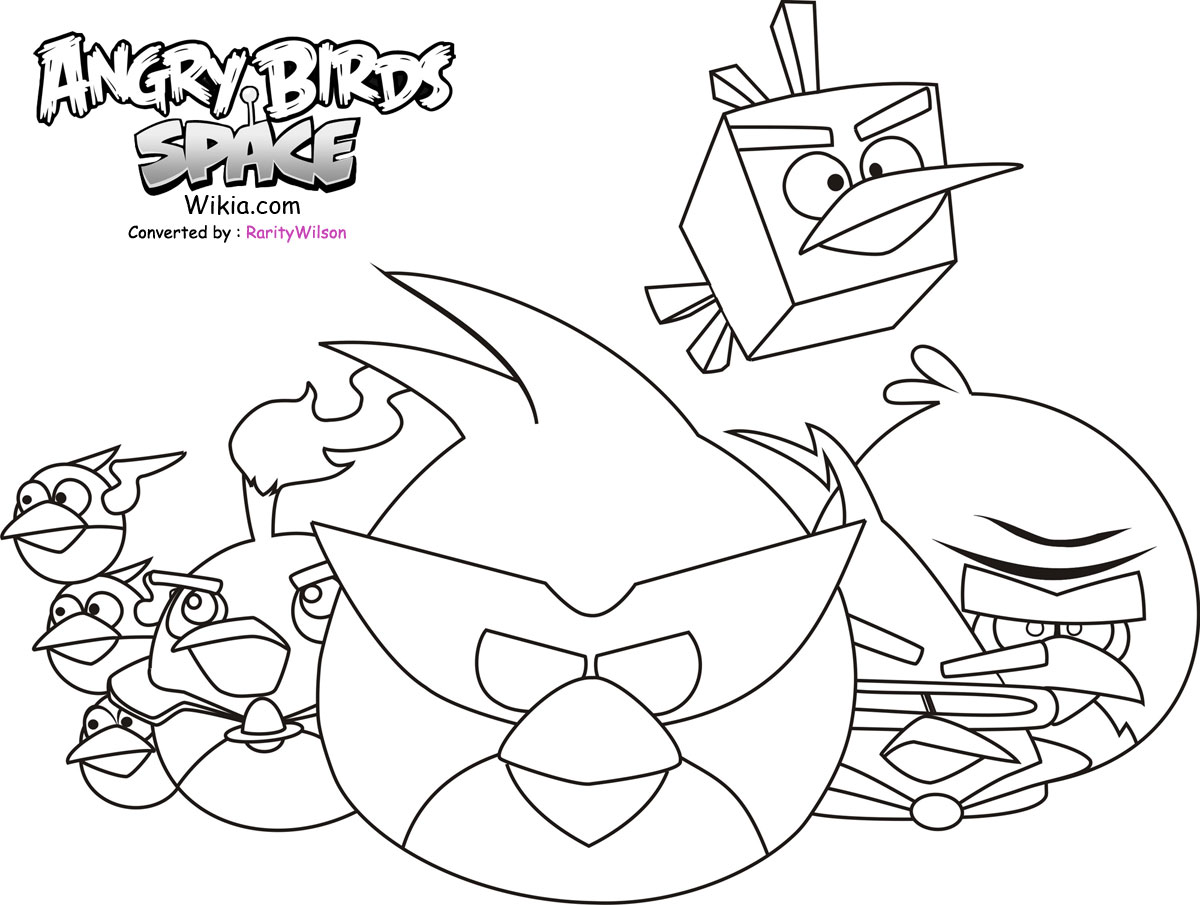 Download Angry Birds Space Coloring Pages | Team colors