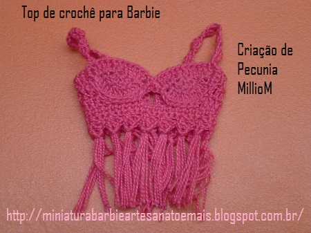 Barbie Com Top Cropped de Crochê Criado Por Pecunia MillioM