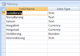 Cara Menambah atau Mengurangi Stok pada Access 2007