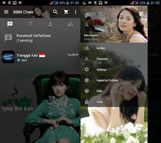  BBM MOD SONG HYE KYO 2.13.0.22 Clone Terbaru