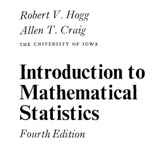 Intro to Mathematical Statistics By Robert V. Hogg & Allen T.Craig