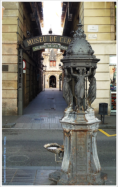 Espanha; sem guia; Europa; Barcelona; Catalunha; La Rambla; Fuente Wallace; Museu de Cera