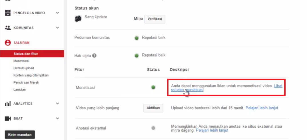 Cara Mengaitkan Akun Youtube dengan Adsense