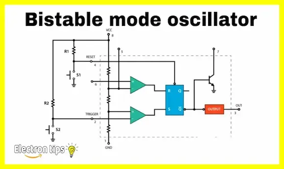 Timer 555 bistable mode