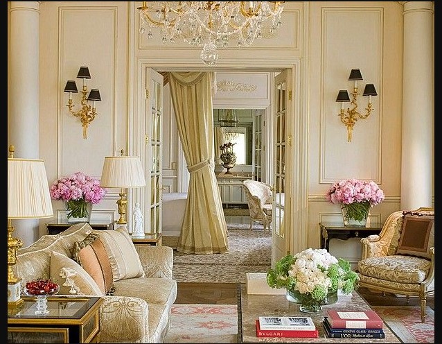 French Furniture Interior Design with french country living room