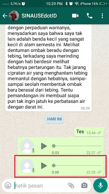 Cara Mendengarkan Ulang Voice Note di WA - 4