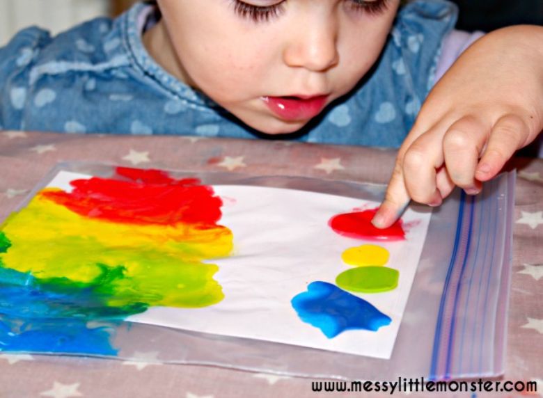 Baby painting ideas for your little Picasso