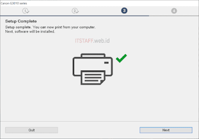 Canon G3010 series Wireless LAN Connection Completed - ITSTAFF.web.id