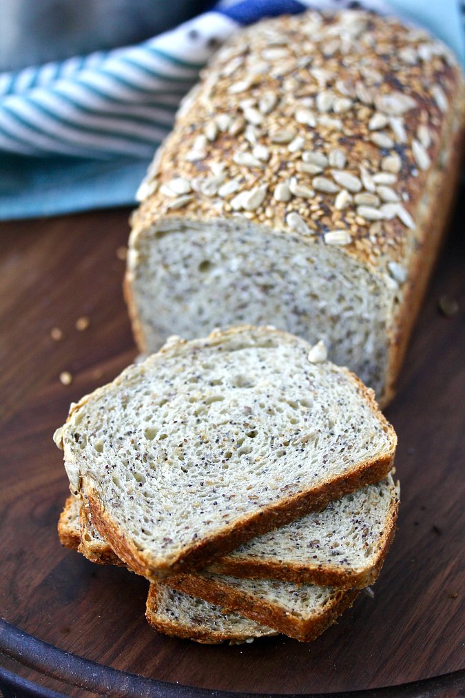 Multi-Seed and Grain Honey Bread