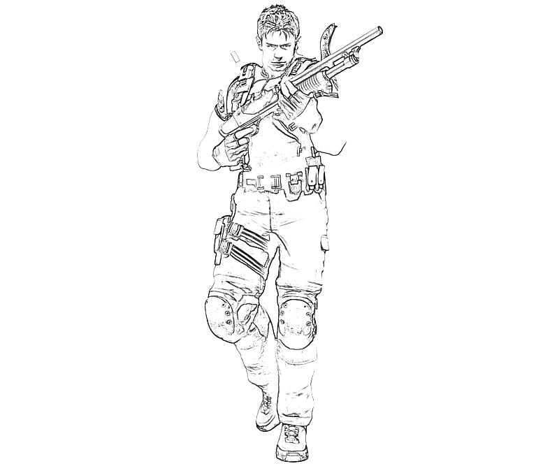 printable-marvel-vs-capcom-chris-redfield-armored_coloring-pages