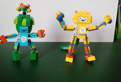 Lego montado,mascotes Rio 2016 : Tom  R$ 30,00 e Vinicius R$ 25,00 - R$ 50,00 os dois