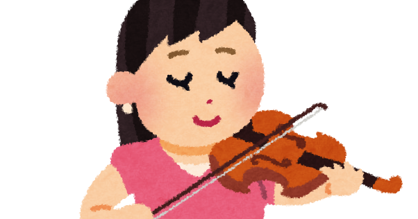 バイオリンを演奏する女性のイラスト オーケストラ かわいいフリー素材集 いらすとや