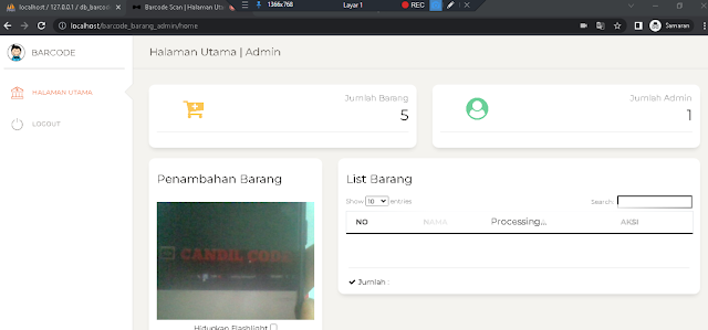 Download Source Code Scan Barcode Barang Toko PHP