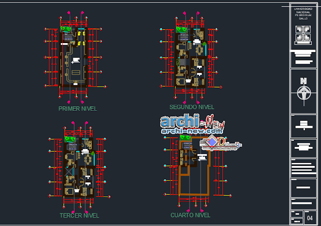 Townhouse-restaurant in AutoCAD 