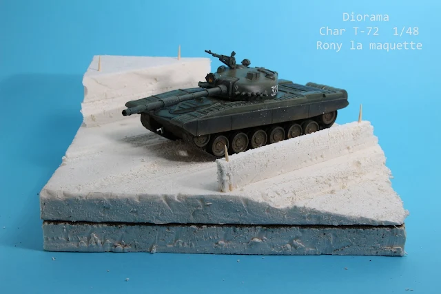 Diorama pour le char T-72 Academy au 1/48