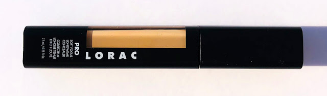 packaging noir du concealer Lorac Pro et produit sorti de son emballage