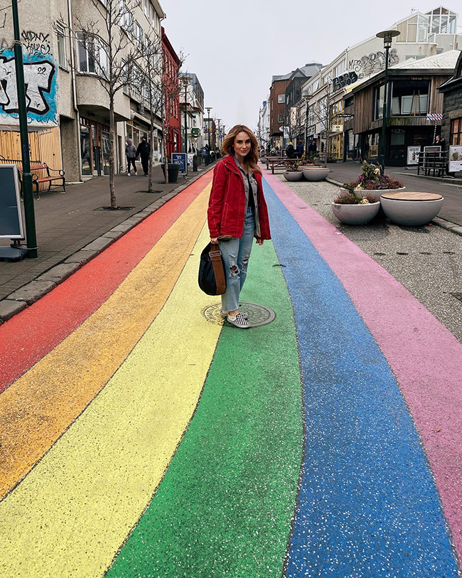 Reykjavik rainbow road