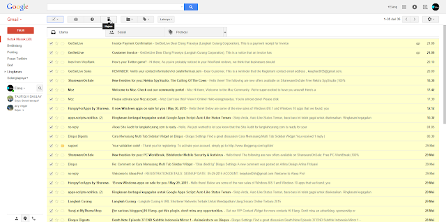 Cara Cepat Menghapus Pesan Yang Terdapat Pada Inbox Gmail