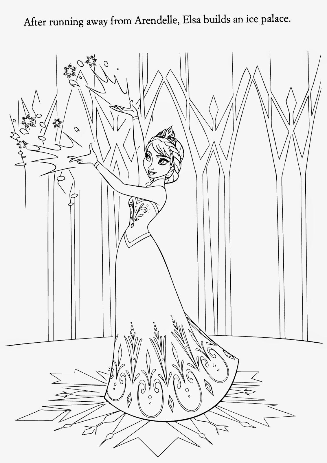 15 Beautiful Disney Frozen Coloring Pages Free ~ Instant ...