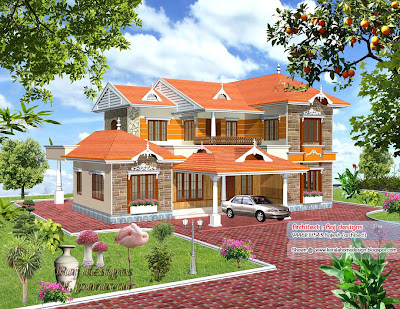 3000 sq. feet Kerala style home design