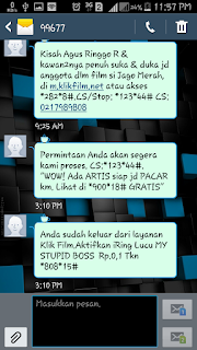 unreg layanan sms premium im3 mentari