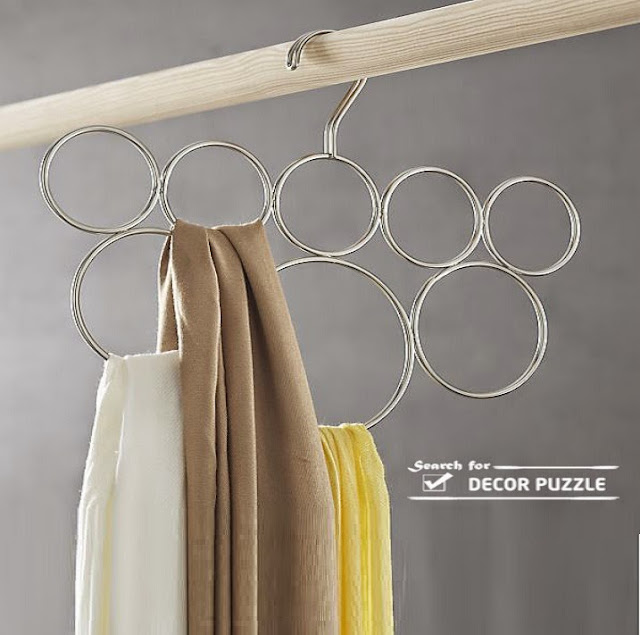  scarf hangers, display scarves ideas 