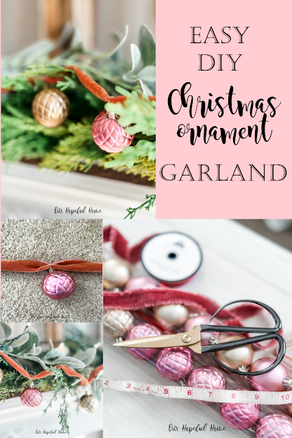 collage Easy DIY Christmas Ornament Garland