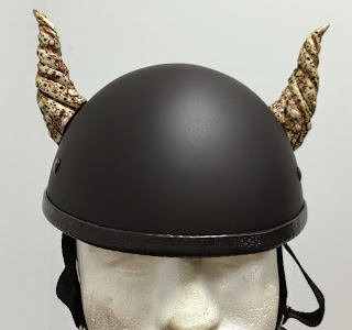 Motorcycle Helmet Bull Horns