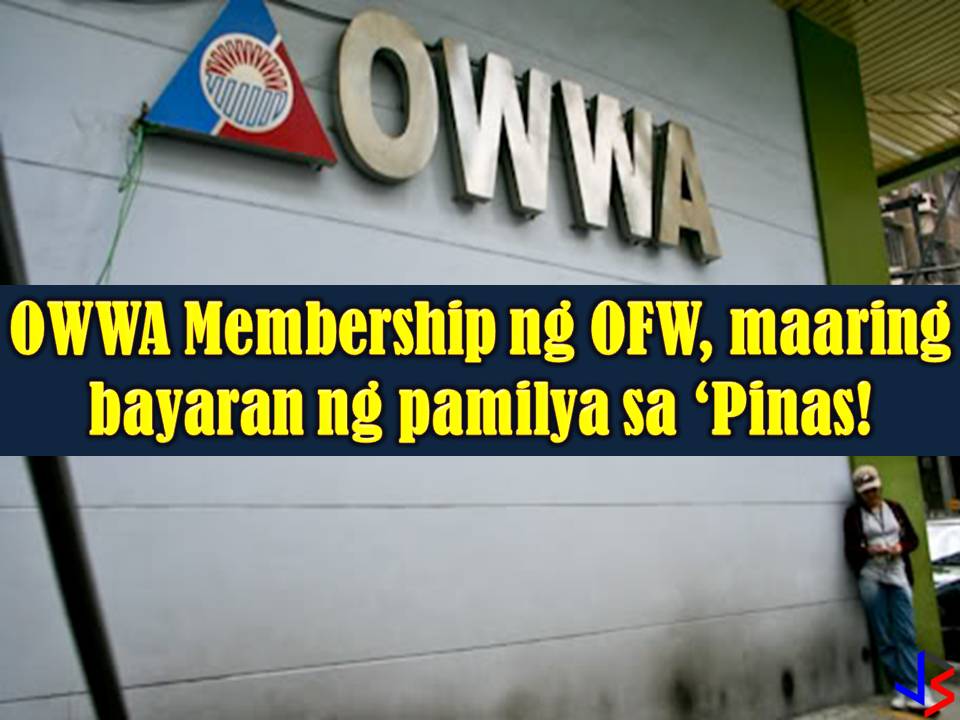 Every Overseas Filipino Workers (OFW) should be an active member of Overseas Workers Welfare Administration (OWWA). Through this membership, OFWs can avail of loans, acquire scholarship from TESDA, and avail of livelihood and entrepreneurship seminars and other reintegration programs upon their return to the Philippines.