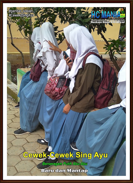 Gambar Siswa-Siswi SMA Negeri 1 Ngrambe Cover Putih Abu-Abu - Buku Album Gambar Soloan Edisi 9