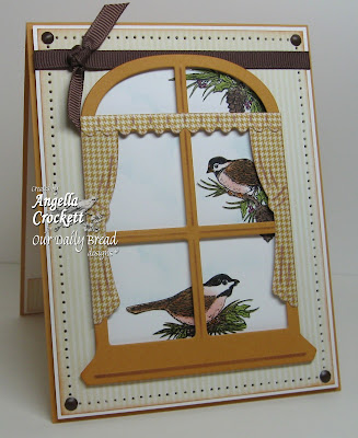 Our Daily Bread designs "Chickadee Ornament", "ODBD Window Die Set" Designer Angie Crockett