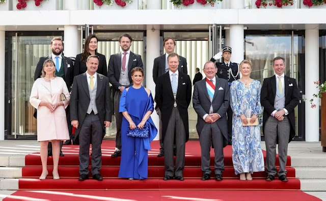 Grand Duchess Maria Teresa, Prince Guillaume, Princess Stephanie, Prince Felix and Princess Claire