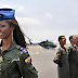 MISS CONTINENTE AMERICANO 2010: Miss Canada, Paraguay, Ecuador and Panama on the Ecuadorian Air Force