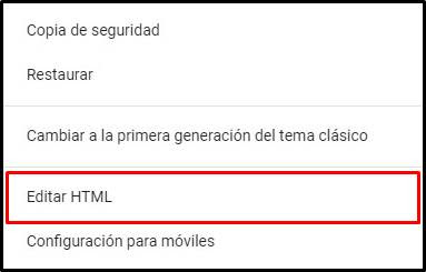 Editar HTML la plantilla de tu blog en blogger