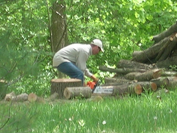 Cutting wood