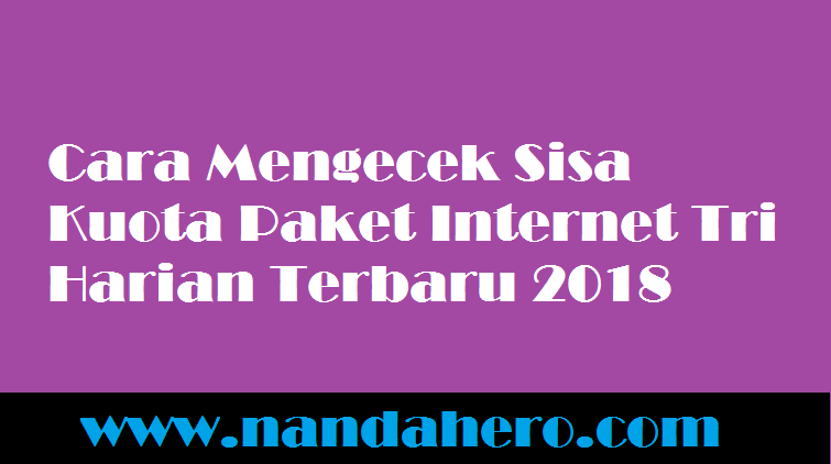 cara mengecek paket tri