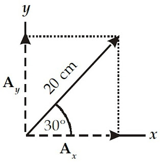 sumbu-x positif vektor